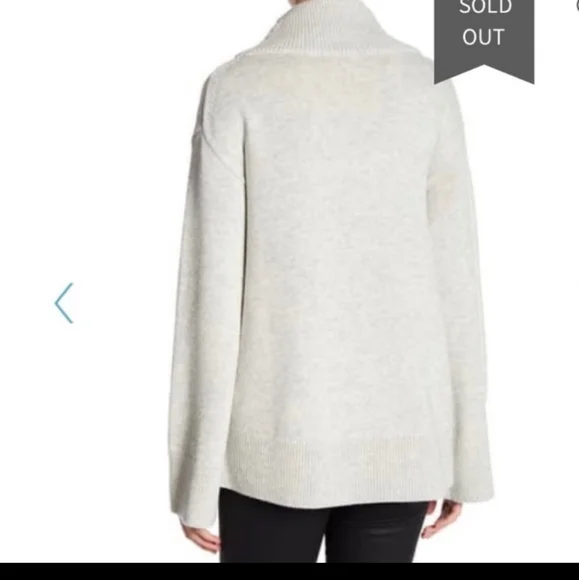 Rag & Bone Phyllis Mock Turtleneck Wool and Cashmere Blend Sweater - Picture 14 of 16